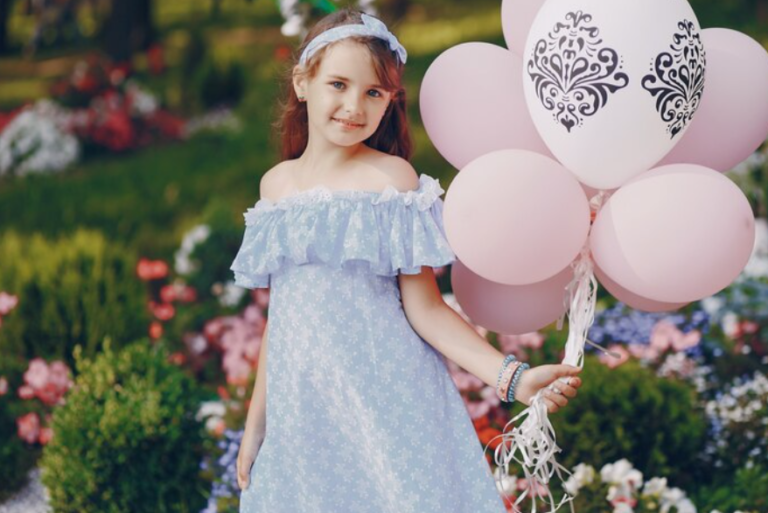 Girls Embroidered Formal Wear Dresses