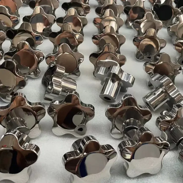 Five lobe clamping knob for machine