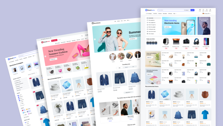 eCommerce site design